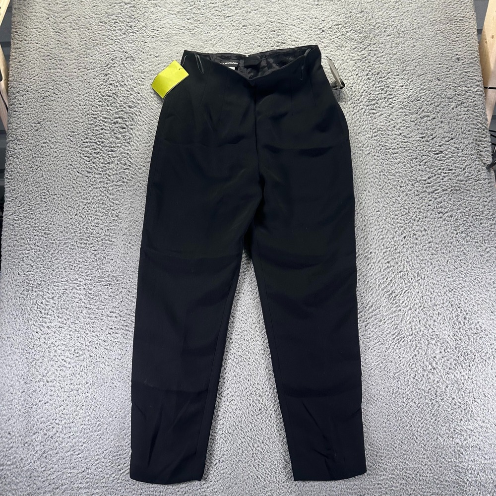 Donna Morgan Pant Women 10 Black Polyester Dress Straight Business Preppy Career